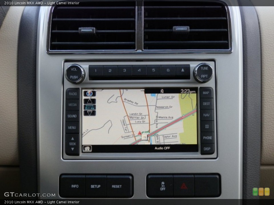 Light Camel Interior Navigation for the 2010 Lincoln MKX AWD #76656900