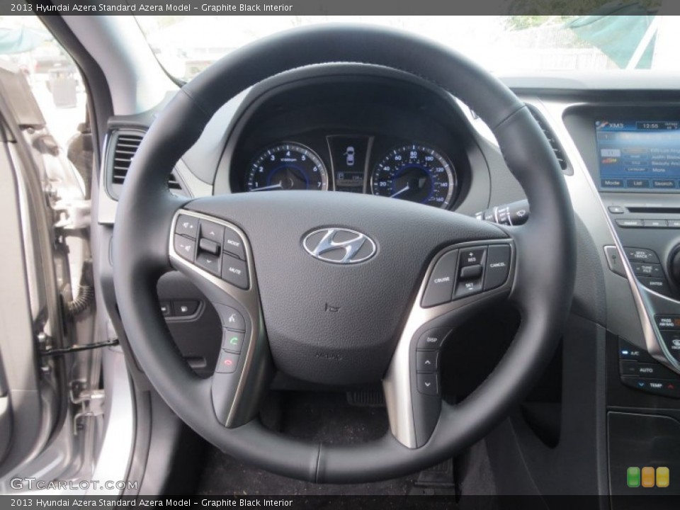 Graphite Black Interior Steering Wheel for the 2013 Hyundai Azera  #76657059