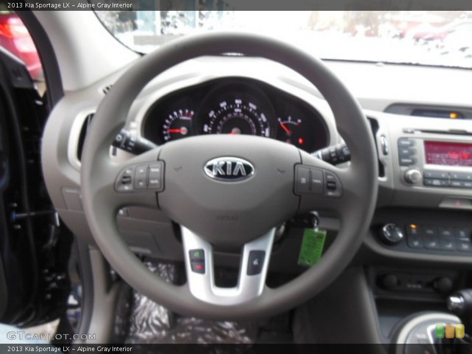 Alpine Gray Interior Steering Wheel for the 2013 Kia Sportage LX #76657188