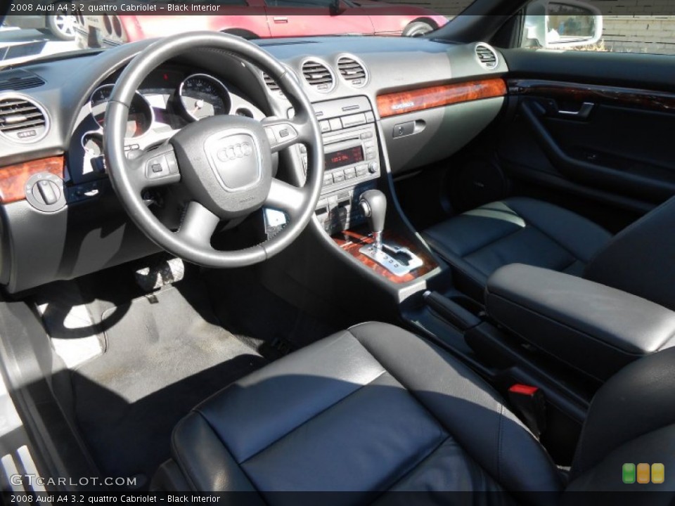 Black Interior Prime Interior for the 2008 Audi A4 3.2 quattro Cabriolet #76657304