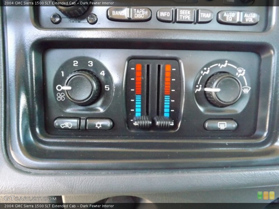 Dark Pewter Interior Controls for the 2004 GMC Sierra 1500 SLT Extended Cab #76657404