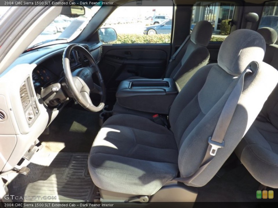 Dark Pewter Interior Front Seat for the 2004 GMC Sierra 1500 SLT Extended Cab #76657433