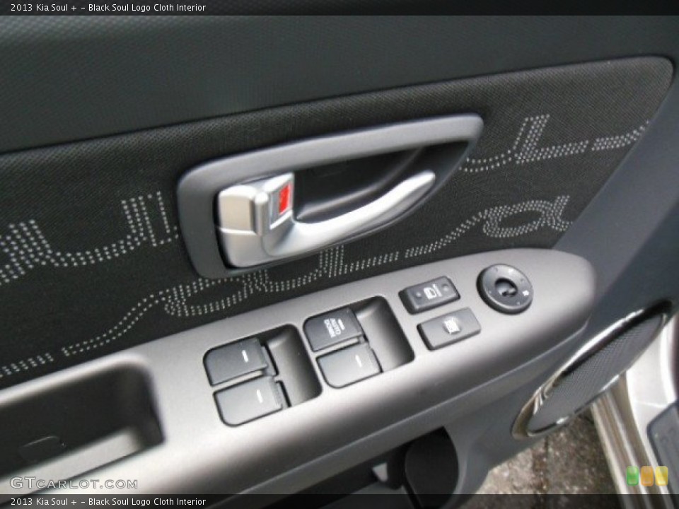 Black Soul Logo Cloth Interior Controls for the 2013 Kia Soul + #76657465