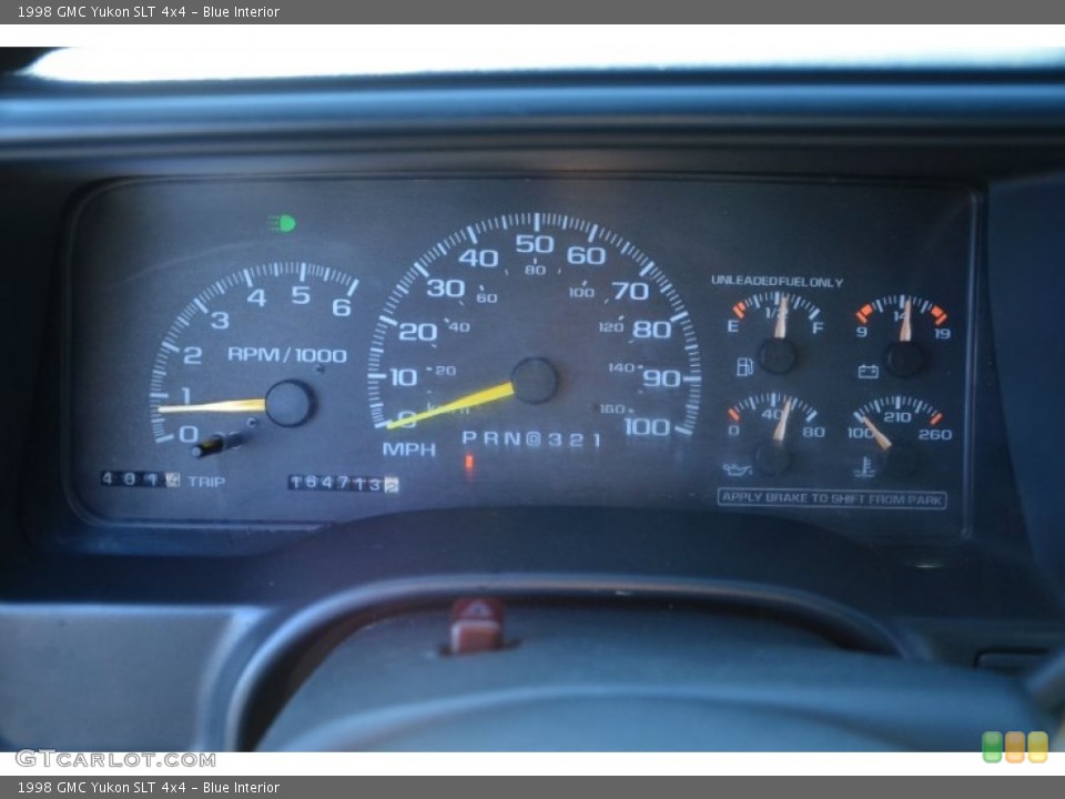 Blue 1998 GMC Yukon Interiors