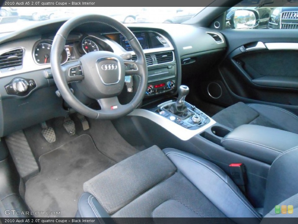 Black Interior Prime Interior for the 2010 Audi A5 2.0T quattro Coupe #76658547