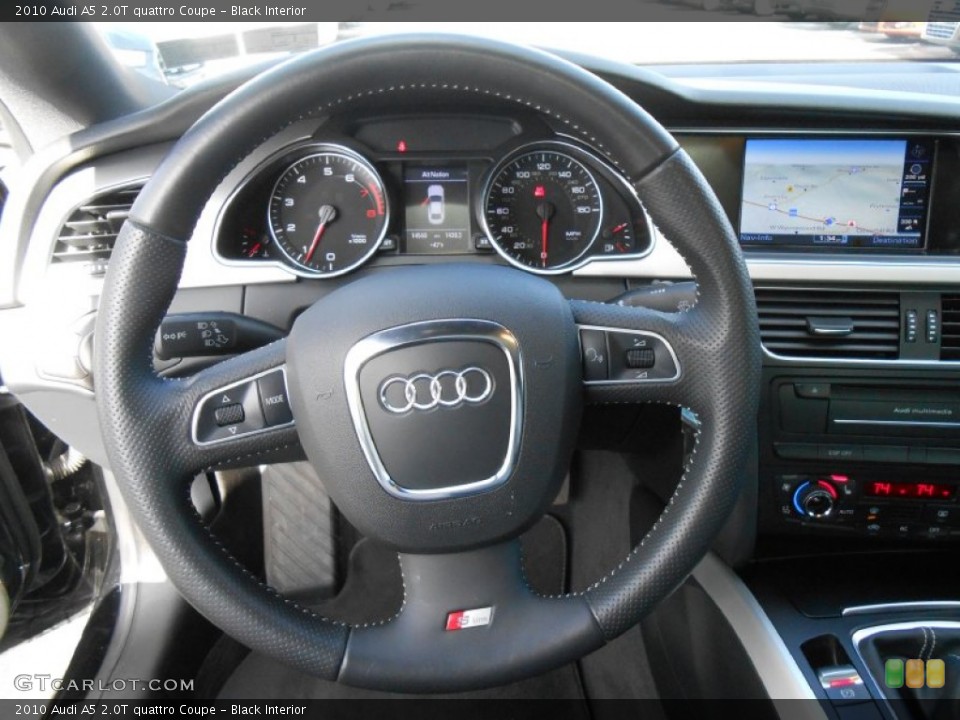Black Interior Steering Wheel for the 2010 Audi A5 2.0T quattro Coupe #76658733