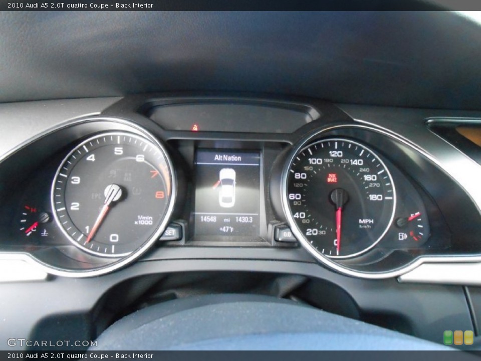 Black Interior Gauges for the 2010 Audi A5 2.0T quattro Coupe #76658744