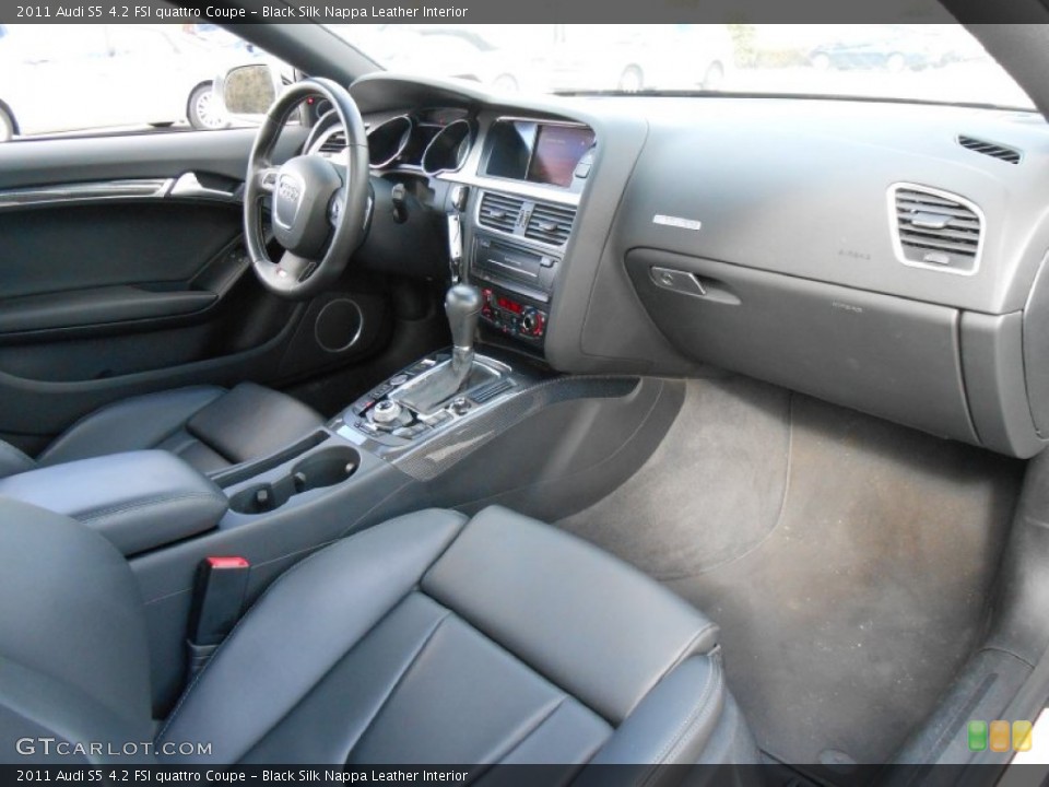 Black Silk Nappa Leather Interior Dashboard for the 2011 Audi S5 4.2 FSI quattro Coupe #76659036