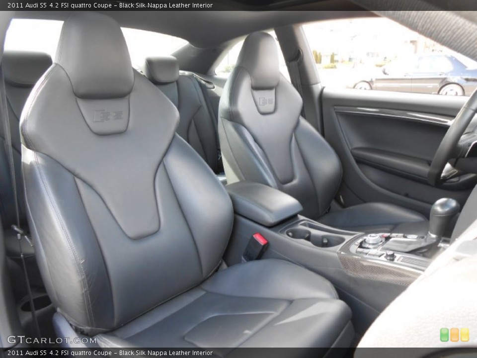 Black Silk Nappa Leather Interior Front Seat for the 2011 Audi S5 4.2 FSI quattro Coupe #76659078
