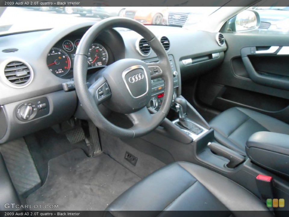 Black 2009 Audi A3 Interiors