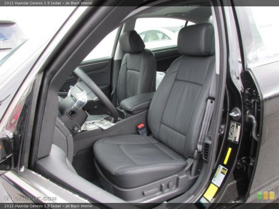 Jet Black Interior Front Seat for the 2013 Hyundai Genesis 3.8 Sedan #76659920