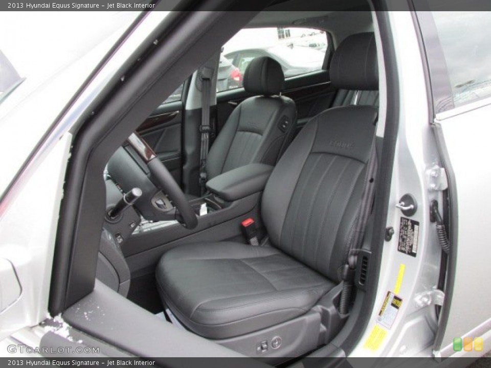 Jet Black Interior Front Seat for the 2013 Hyundai Equus Signature #76660458