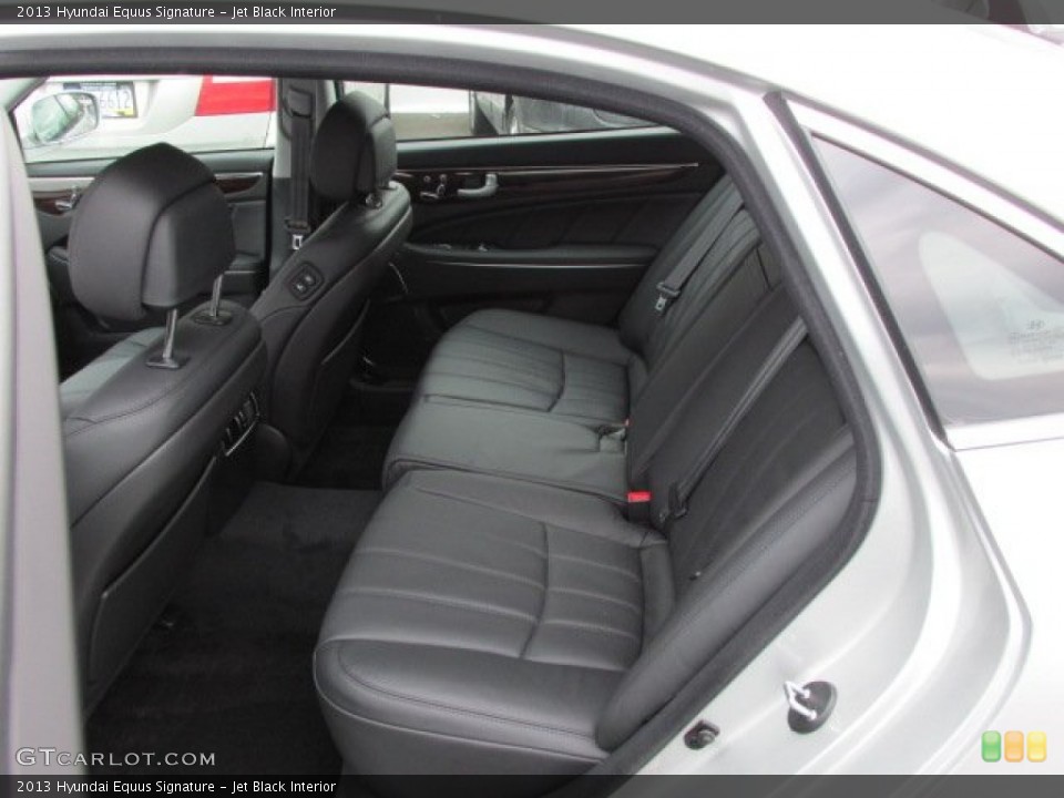 Jet Black Interior Rear Seat for the 2013 Hyundai Equus Signature #76660665