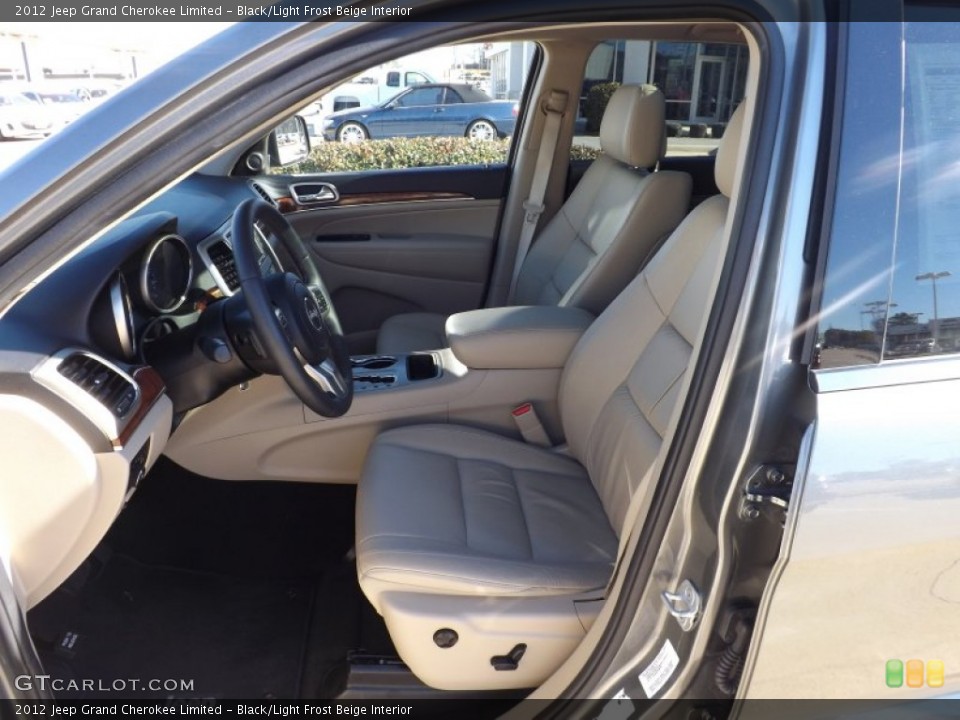 Black/Light Frost Beige Interior Front Seat for the 2012 Jeep Grand Cherokee Limited #76661358