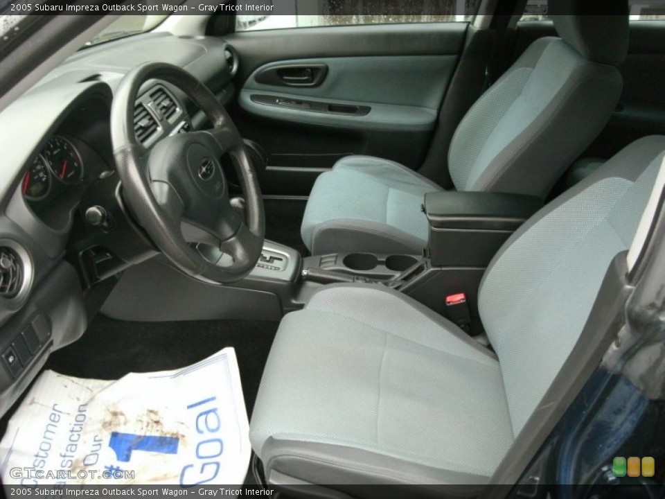 Gray Tricot Interior Photo for the 2005 Subaru Impreza Outback Sport Wagon #76662361