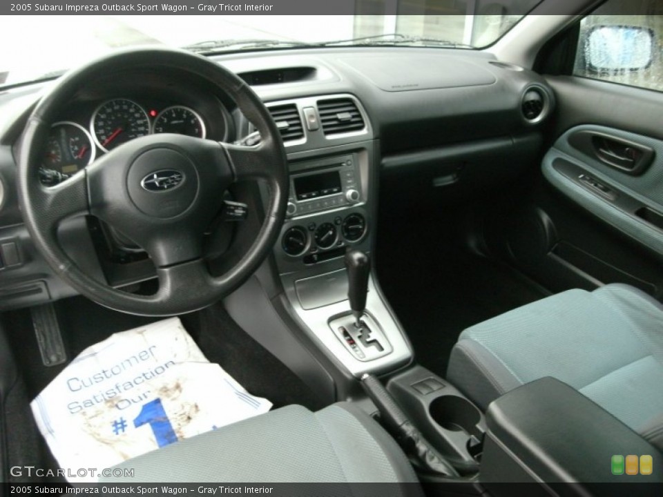 Gray Tricot Interior Prime Interior for the 2005 Subaru Impreza Outback Sport Wagon #76662408