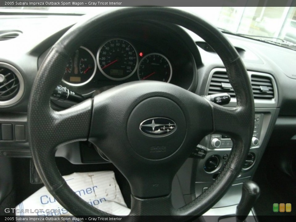 Gray Tricot Interior Steering Wheel for the 2005 Subaru Impreza Outback Sport Wagon #76662471