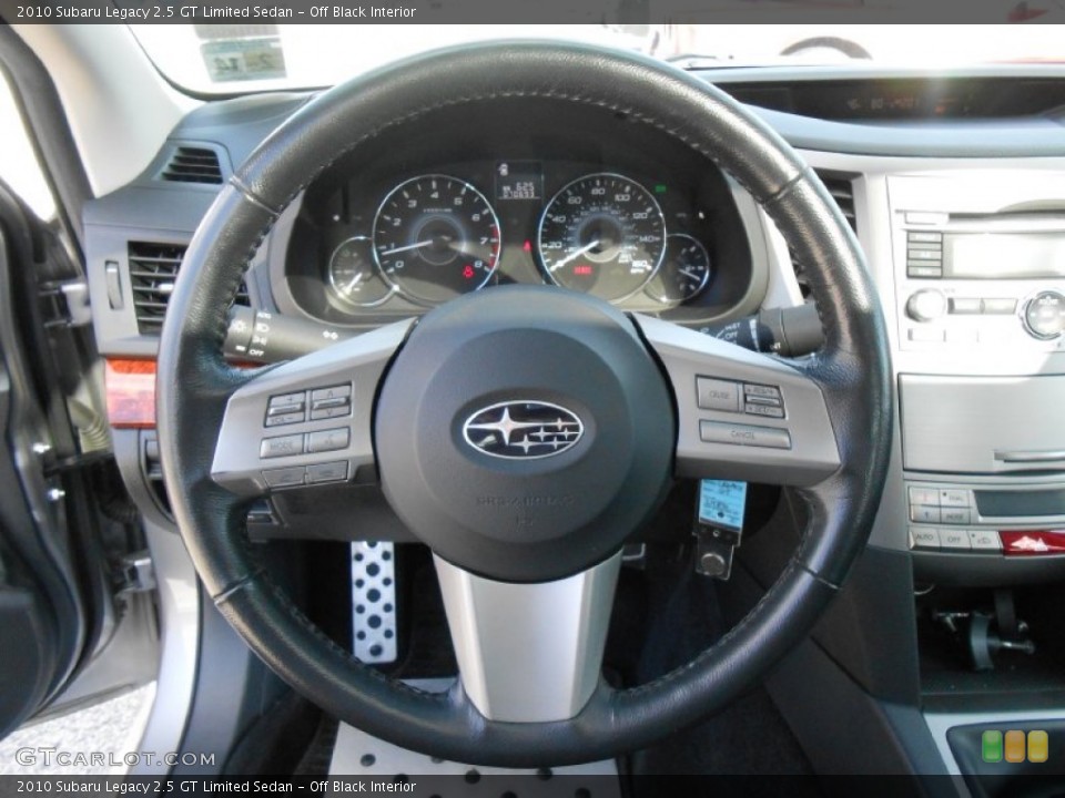 Off Black Interior Steering Wheel for the 2010 Subaru Legacy 2.5 GT Limited Sedan #76664526