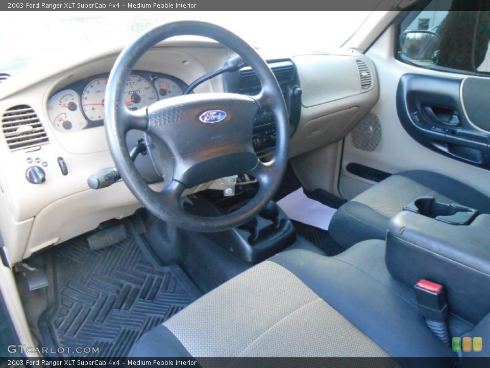 Medium Pebble Interior Prime Interior for the 2003 Ford Ranger XLT SuperCab 4x4 #76665507
