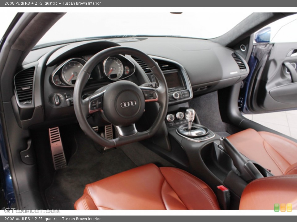 Tuscan Brown Interior Photo for the 2008 Audi R8 4.2 FSI quattro #76665561