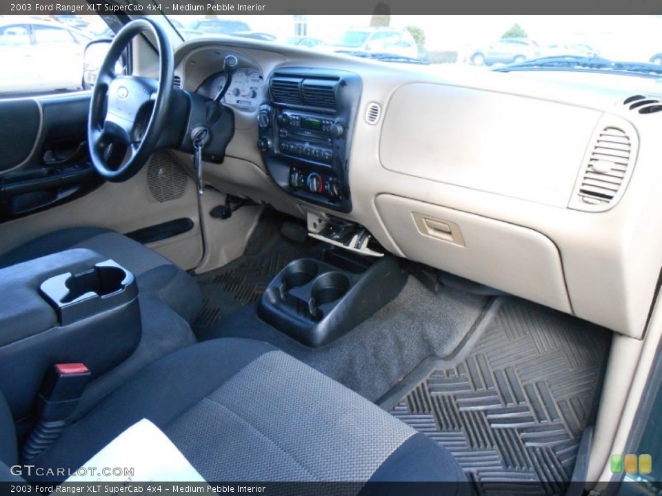 Medium Pebble Interior Dashboard for the 2003 Ford Ranger XLT SuperCab 4x4 #76665576