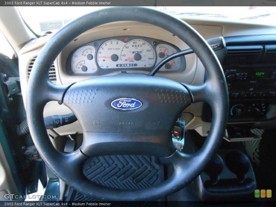 Medium Pebble Interior Steering Wheel for the 2003 Ford Ranger XLT SuperCab 4x4 #76665831