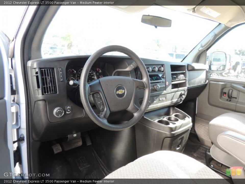 Medium Pewter Interior Prime Interior for the 2012 Chevrolet Express LT 3500 Passenger Van #76666797