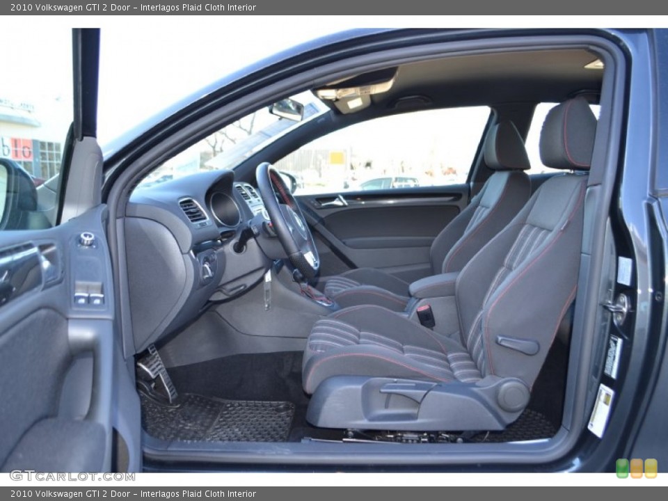 Interlagos Plaid Cloth Interior Front Seat for the 2010 Volkswagen GTI 2 Door #76668822