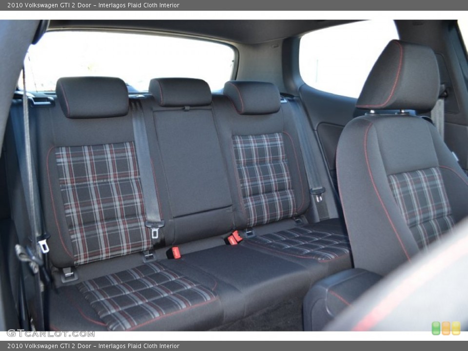 Interlagos Plaid Cloth Interior Rear Seat for the 2010 Volkswagen GTI 2 Door #76668861