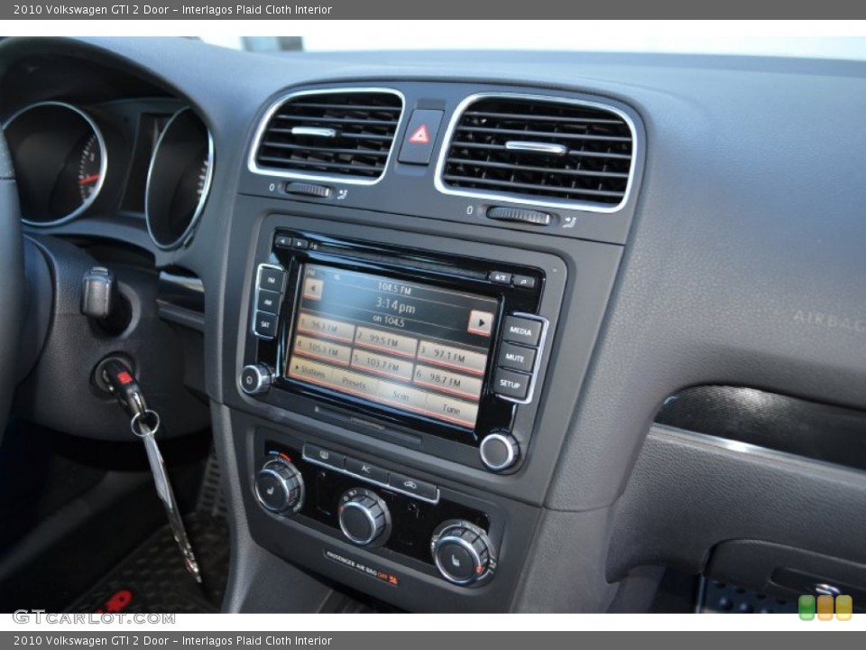 Interlagos Plaid Cloth Interior Controls for the 2010 Volkswagen GTI 2 Door #76668954