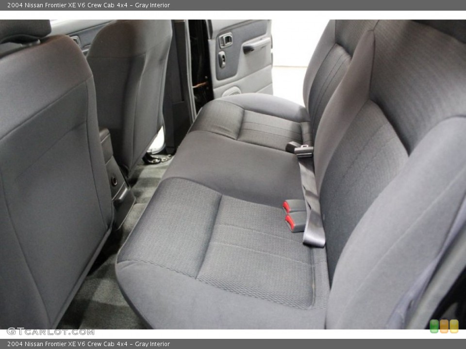 Gray Interior Rear Seat for the 2004 Nissan Frontier XE V6 Crew Cab 4x4 #76669005