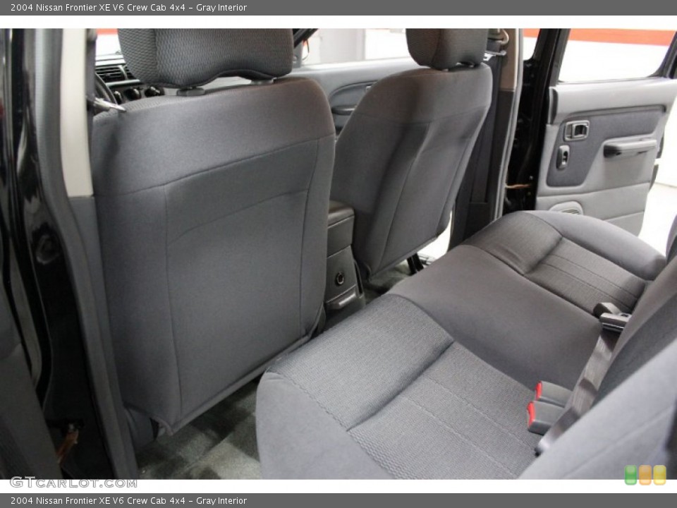 Gray Interior Rear Seat for the 2004 Nissan Frontier XE V6 Crew Cab 4x4 #76669029