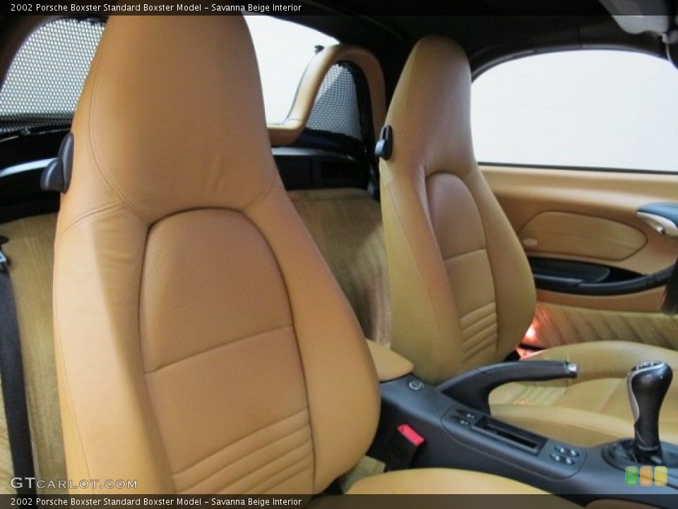 Savanna Beige Interior Front Seat for the 2002 Porsche Boxster  #76670912