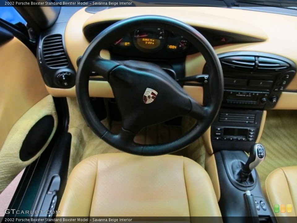 Savanna Beige Interior Steering Wheel for the 2002 Porsche Boxster  #76671016