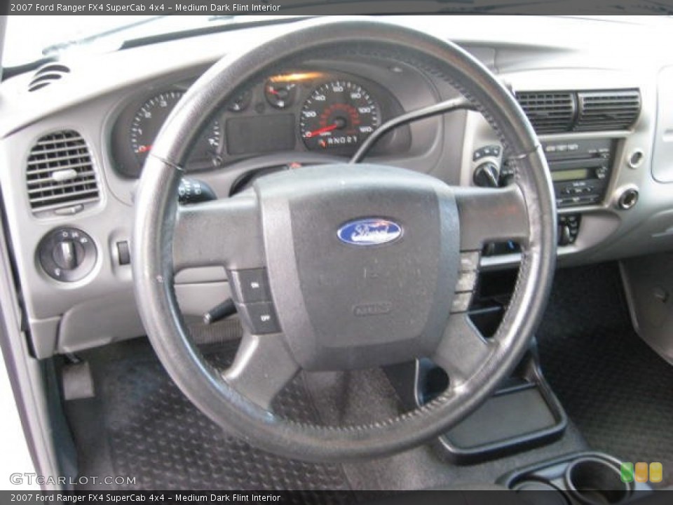 Medium Dark Flint Interior Steering Wheel for the 2007 Ford Ranger FX4 SuperCab 4x4 #76671333