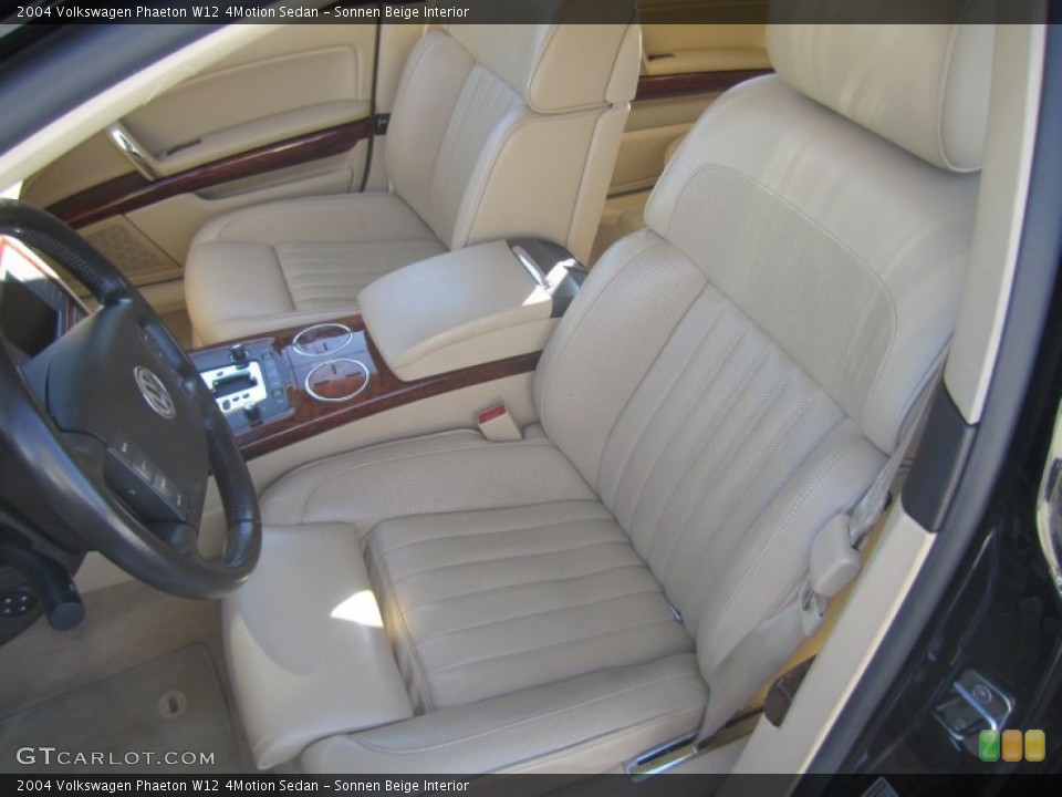Sonnen Beige Interior Front Seat for the 2004 Volkswagen Phaeton W12 4Motion Sedan #76671842