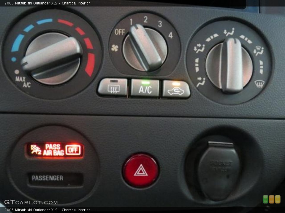 Charcoal Interior Controls for the 2005 Mitsubishi Outlander XLS #76672719