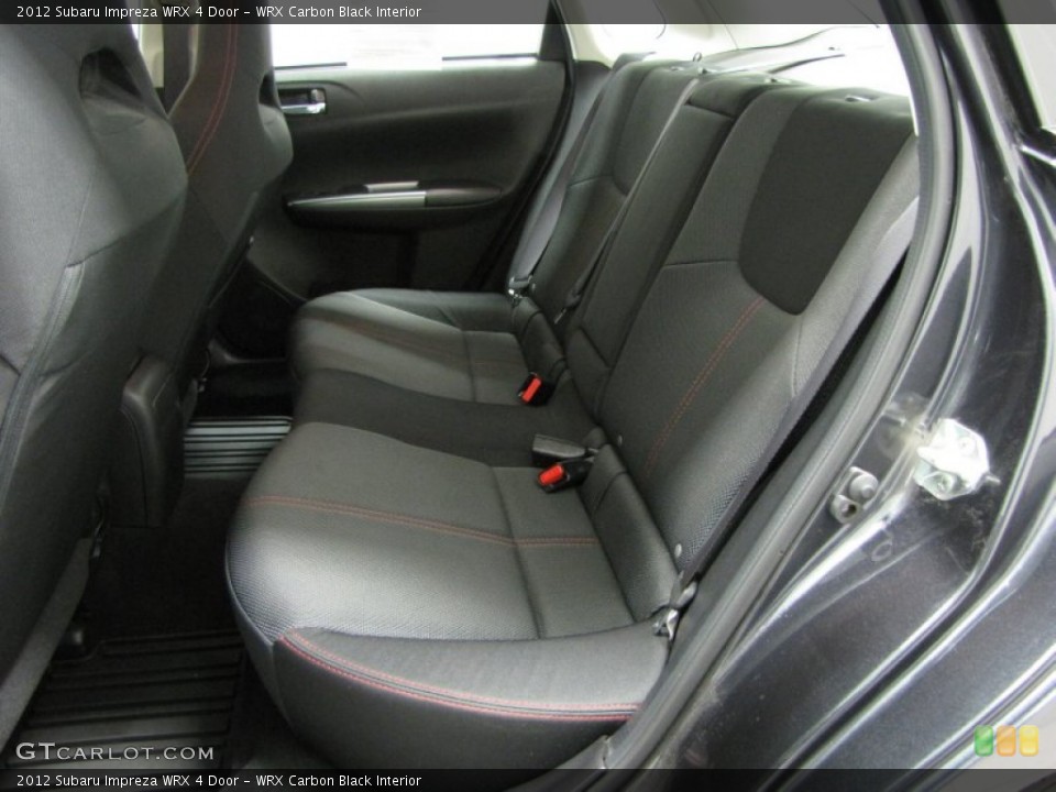 WRX Carbon Black Interior Rear Seat for the 2012 Subaru Impreza WRX 4 Door #76677022
