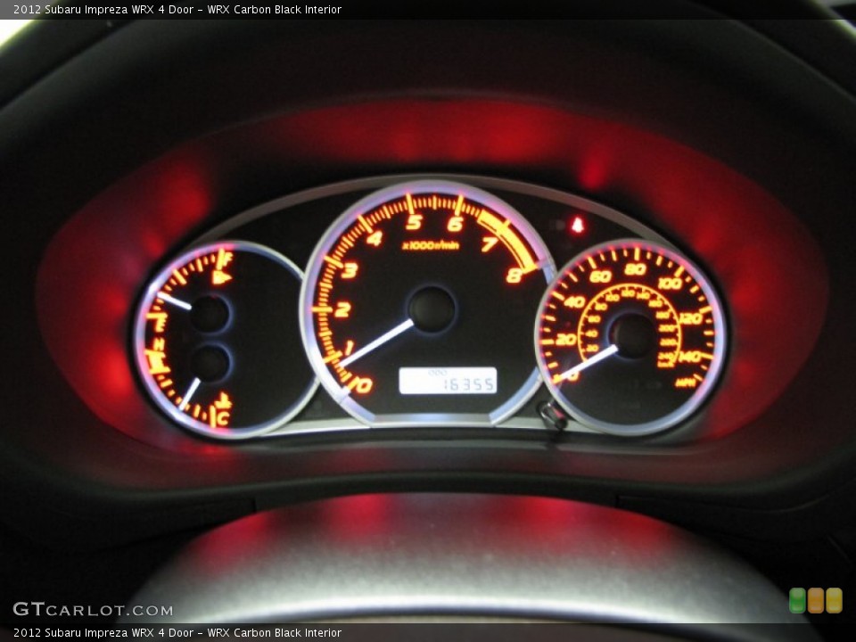 WRX Carbon Black Interior Gauges for the 2012 Subaru Impreza WRX 4 Door #76677159