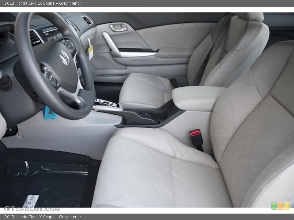 Gray Interior Photo for the 2013 Honda Civic LX Coupe #76677330