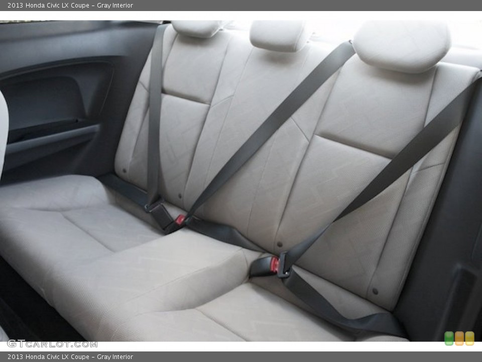 Gray Interior Rear Seat for the 2013 Honda Civic LX Coupe #76677340