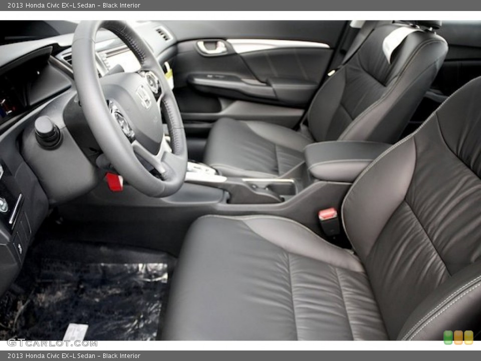 Black Interior Photo for the 2013 Honda Civic EX-L Sedan #76677894