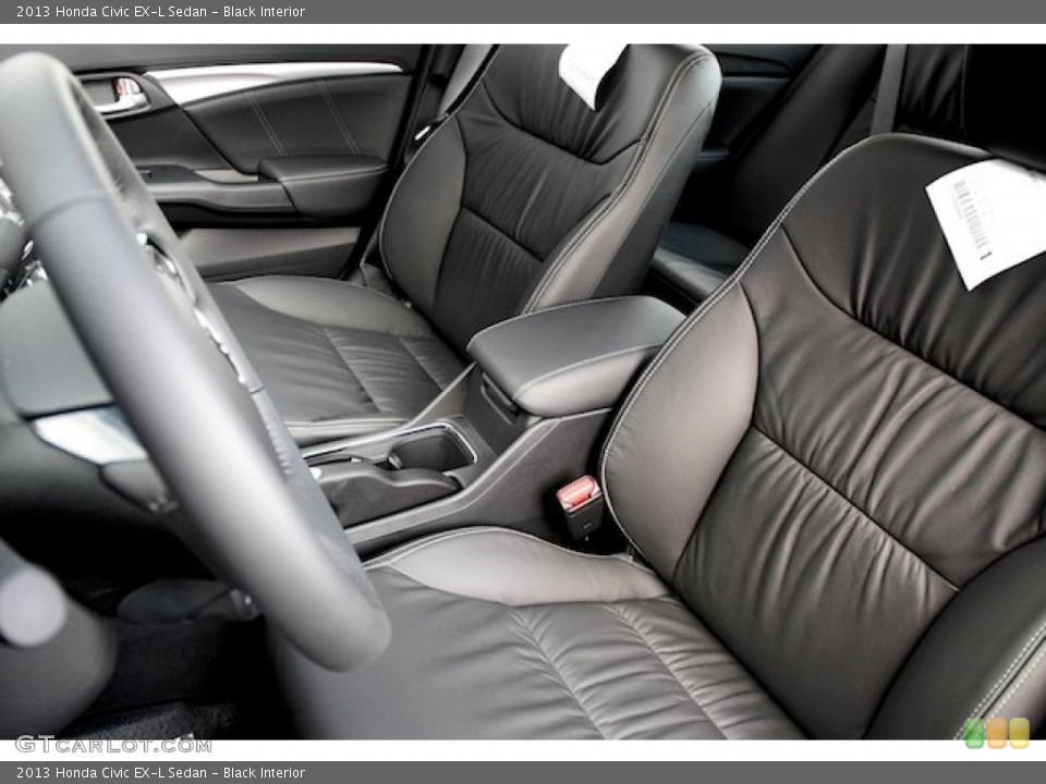 Black Interior Photo for the 2013 Honda Civic EX-L Sedan #76677906