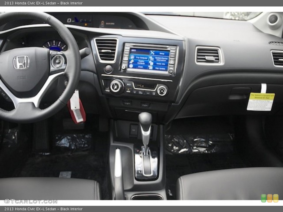 Black Interior Dashboard for the 2013 Honda Civic EX-L Sedan #76677921