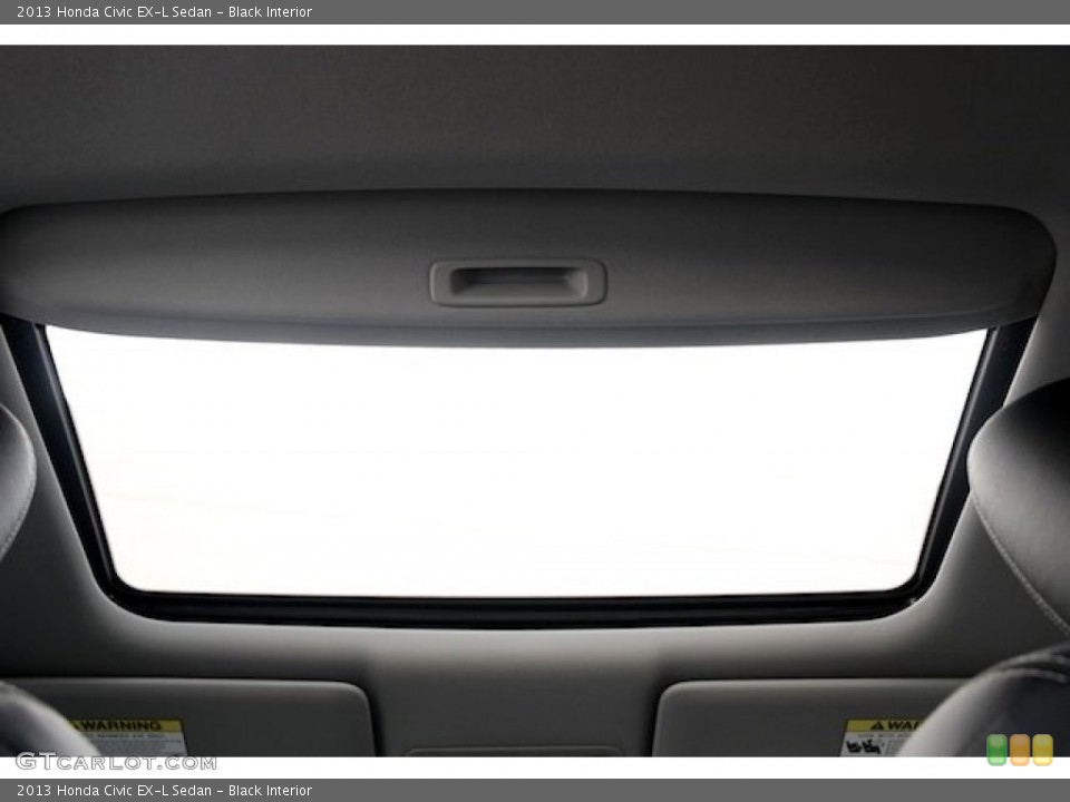 Black Interior Sunroof for the 2013 Honda Civic EX-L Sedan #76677930