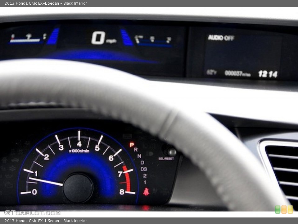 Black Interior Gauges for the 2013 Honda Civic EX-L Sedan #76677954