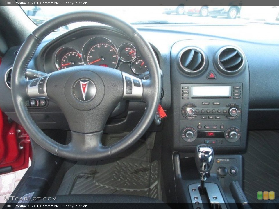 Ebony Interior Dashboard for the 2007 Pontiac G6 GT Convertible #76678056