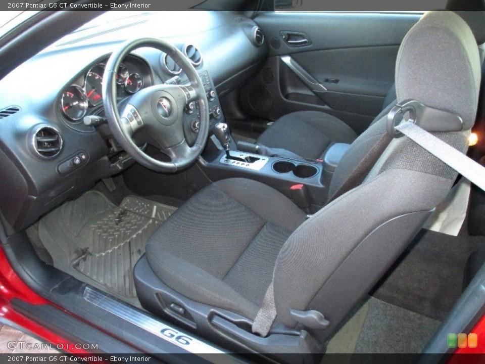 Ebony Interior Photo for the 2007 Pontiac G6 GT Convertible #76678236
