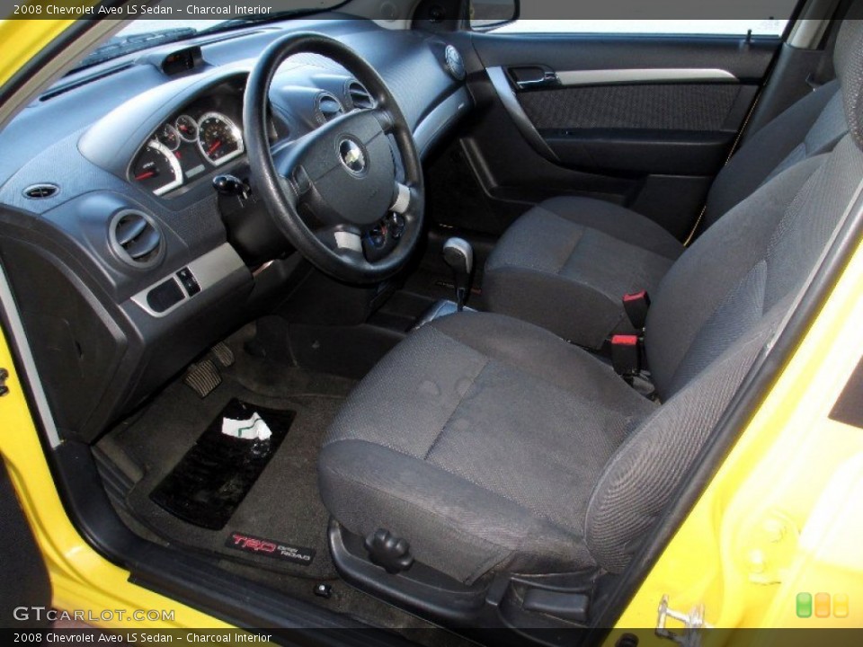 Charcoal Interior Photo for the 2008 Chevrolet Aveo LS Sedan #76678767