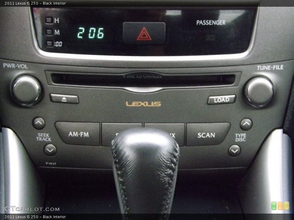 Black Interior Controls for the 2011 Lexus IS 250 #76679436